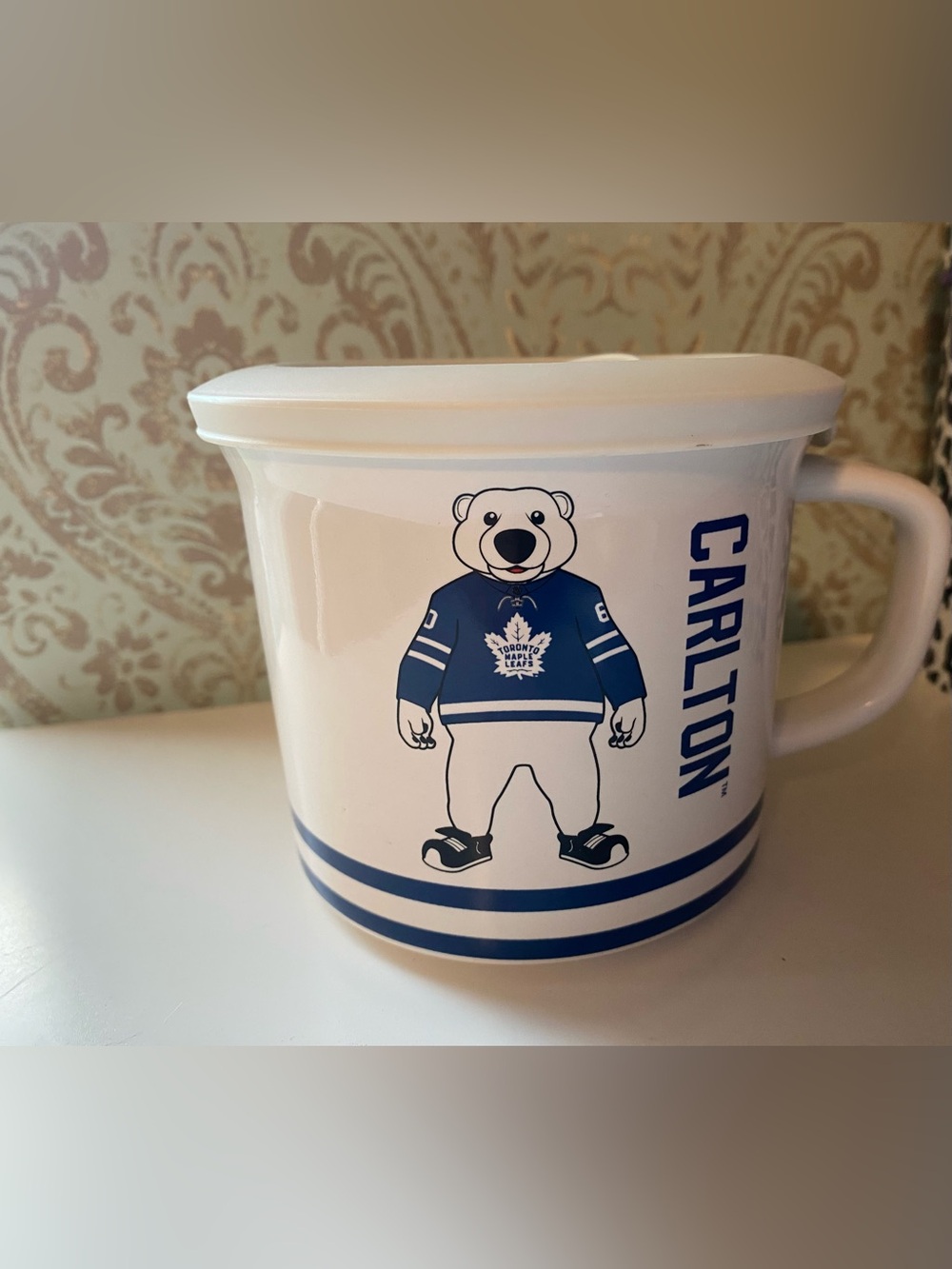 Carlton Toronto Maple Leafs Bear Mug with Lid